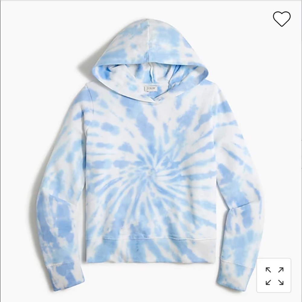 NWT J. Crew Tie Dye Hoodie